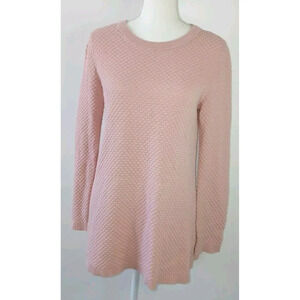 COS Women's Bubble Knit Long Sleeve in Peach Pink Size Small